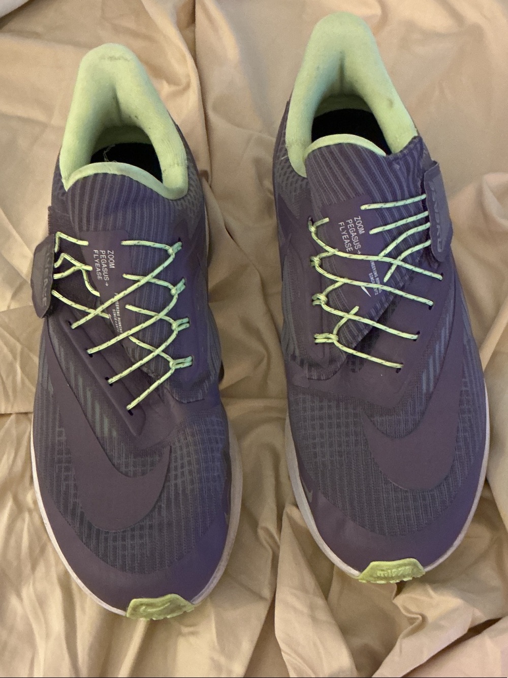 Nike woMen’s Purple Running Shoes with Lime Accents